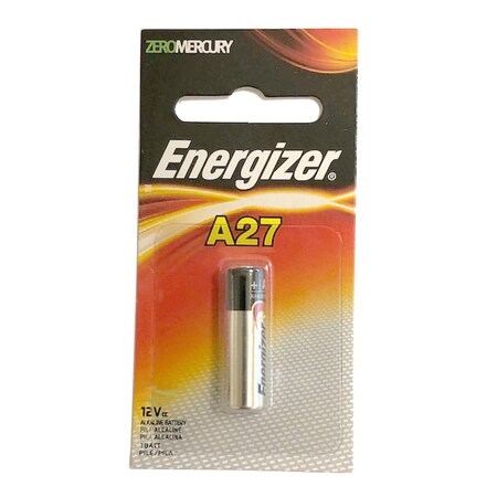 Energizer Alkaline Battery, 27A 12 1 PK A27BP